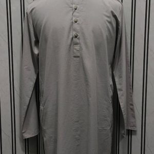 Beige LCY Linen Long Kurta
