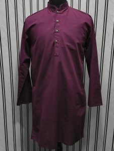 Maroon LCY Linen Long Kurta