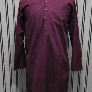 Maroon LCY Linen Long Kurta